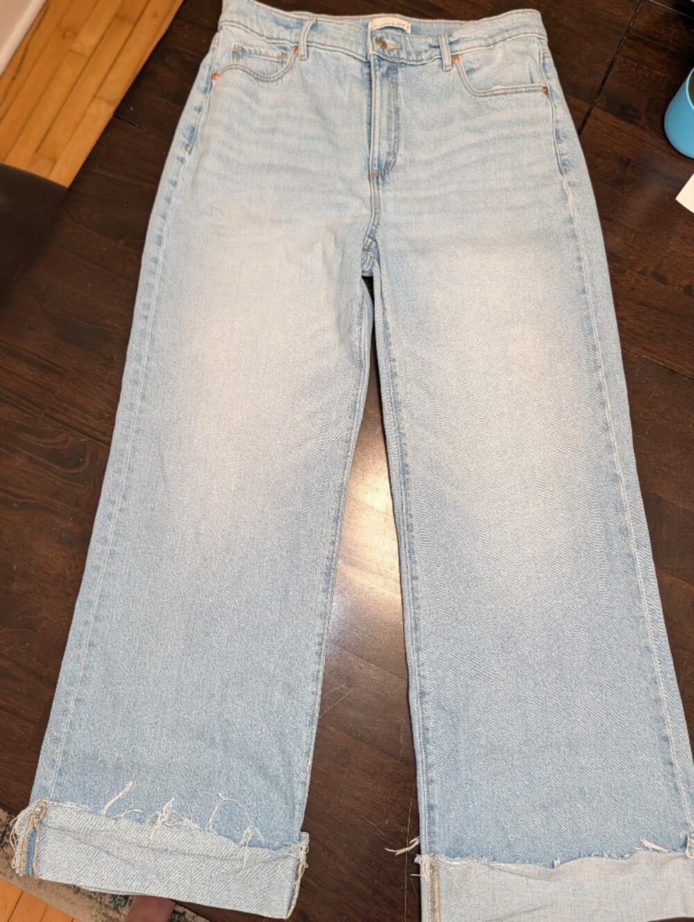 LOFT Light Wash Blue Flare Jeans